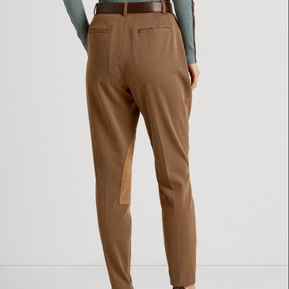Lauren Ralph Lauren Camel Pleated Bi-Stretch Jodhpur Pant - Picture 5 of 5